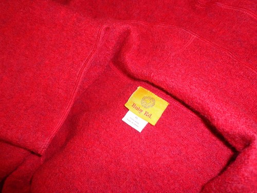 Woman's sz XL - Red TOPPER - Ruby Rd - 100% wool - Flounces - Unlined - SHARP - Picture 3 of 3