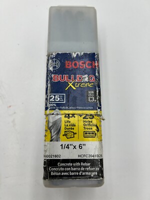 (QTY 25) Bosch HCFC2041B25 1/4 in. x 6 in. SDS-Plus Rotary Hammer Bit