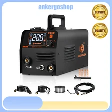 HZXVOGEN 110V 2 in 1 Flux MIG Solid Wire MMA/ARC/Stick Welder 200Amp MIG Welder