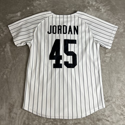 Michael Jordan Birmingham Barons Baseball Jersey Size L Headgear Classics - Picture 8 of 16