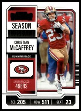 2023 Panini Contenders Season Ticket #87 Christian McCaffrey