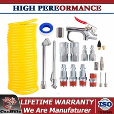 20x Air Compressor Kit 1/4 Inch NPT Air Tool Kit 25Ft Hose Gun Nozzles