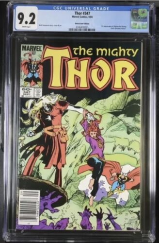 Thor #347 - CGC 9.2 - Key Issue 1st App Newsstand Edition Marvel Comics 1984
