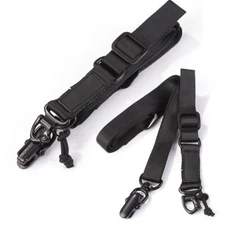 Nylon Tactical One/Two Point Belt Rifle Gun Sling Strap Adjustable Quick Release