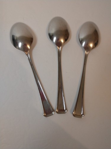 9 piece Oneida SSS MAESTRO-ST LEDGER Salad Forks Spoons Glossy Stainless - Picture 7 of 7