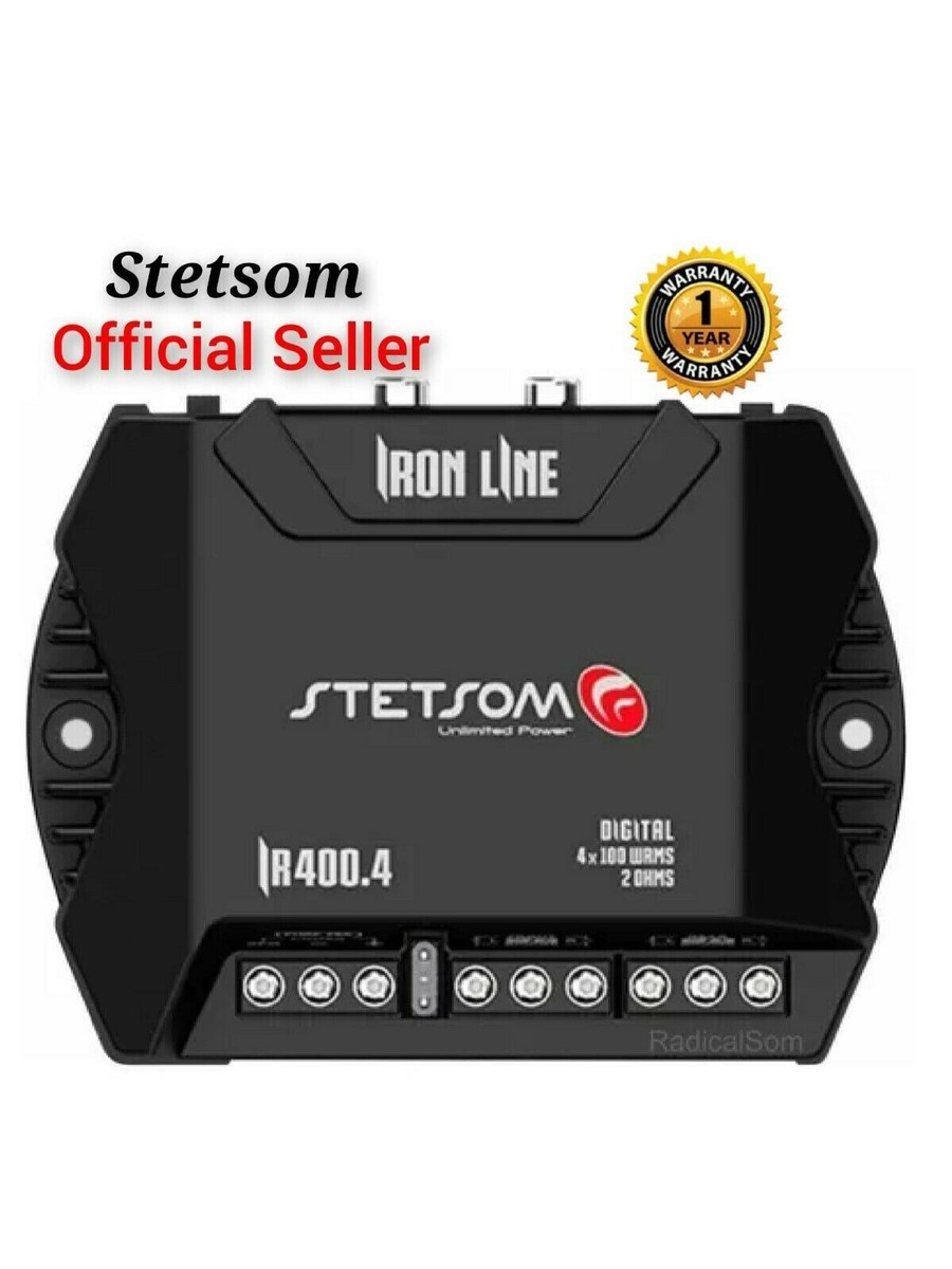 Stetsom Iron Line IR400.4 400 Watts RMS 2 Ohms 4 Channels Stetsom Iron Line IR400.4 400 Watts RMS 2 Ohms 4 Channels