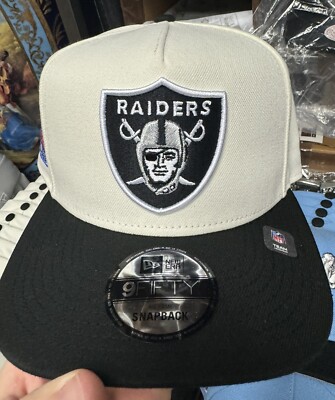 New Era Las Vegas Raiders 9Fifty Snapback Hut Schwarz Und Weißes Logo A Frame