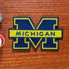 University of Michigan Wolverines Patch College Embroidered Iron On 2.5x3"