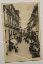 cv772 cartolina capua via duomo provincia di caserta