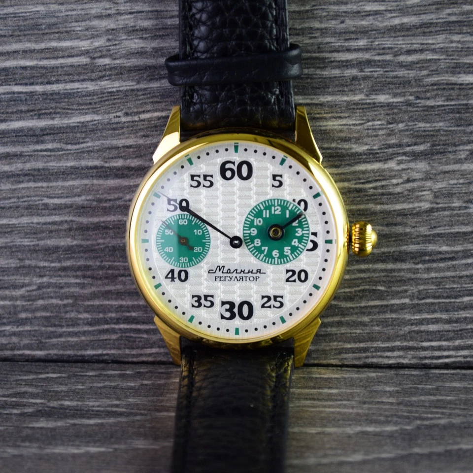 Reloj Pulsera Hombre Mecánico Soviético Regulador Matrimonio Vintage Reparado Foto 4 de 4