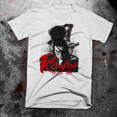 Samurai T-Shirt Japanese Warrior Bushido Code Kanji Shogun Katana Cotton tee