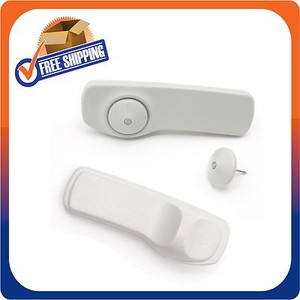 100 SENSORMATIC SUPERTAG ® SECURITY TAGS WITH PIN - ORIGINAL EAS PREOWNED 58KHZ