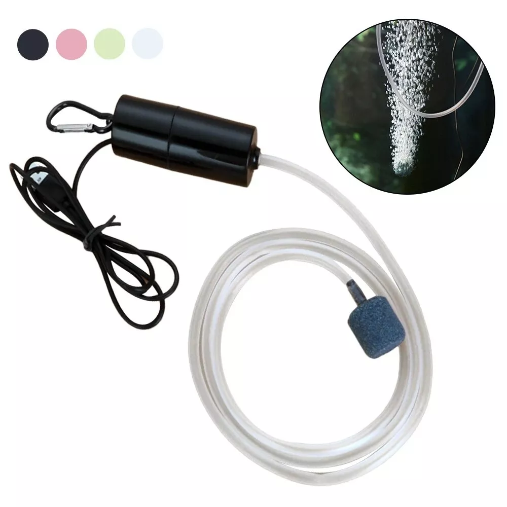 USB Mini Aquarium Oxygen Pump Air Stone Mute Air Pump Aerator for