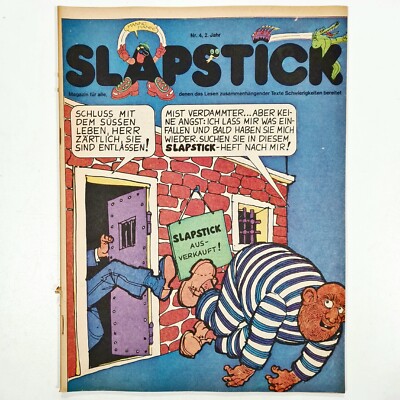 PARDON Comicmagazin SLAPSTICK #4/76 Cartoon/Virgilia/Mafalda/Snuffy/Bunk/Reiser