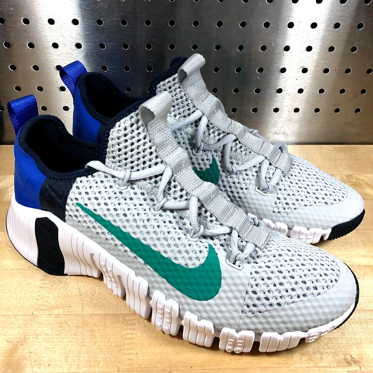 sala niebla De acuerdo con New Nike Free Metcon 3 Grey Fog Green Blue Training Shoes CJ0861-043 Sz 10  | eBay