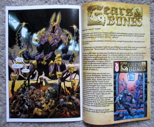 GEARS & BONE #2 (septiembre de 2015) Guardian Knight - Artista "Montos" FIRMADO CASI NUEVO-M - Imagen 6 de 6