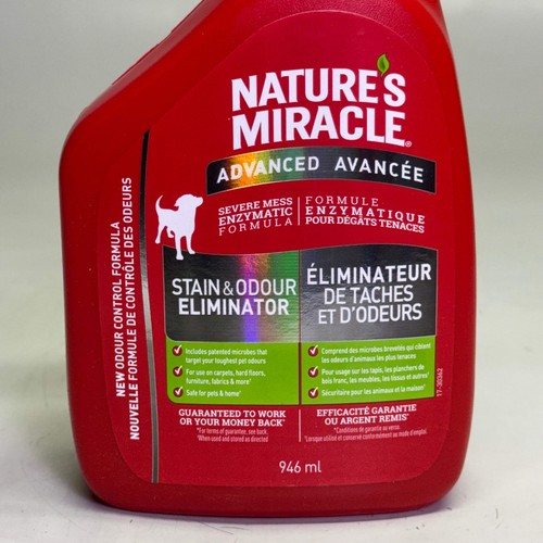 NATURE'S MIRACLE (2 PACK) Advanced Stain & Odour Eliminator 946 ml, Red - Picture 5 of 10