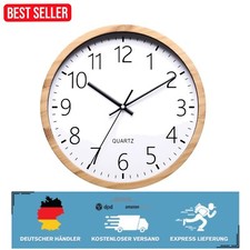 Minimalistische 30 cm Wanduhren im Holz-Look für Schlafzimmer und Wohnzimmer