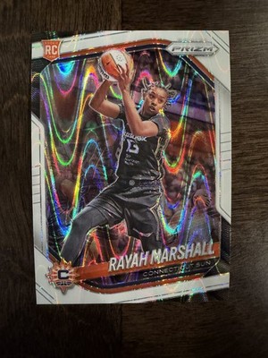 2025 Panini Prizm WNBA - Rayah Marshall #47 White Seismic Prizm (RC)
