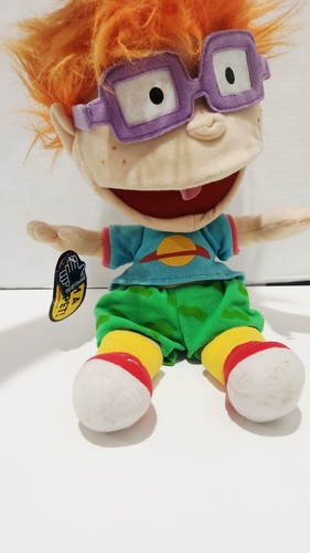 Vintage RUGRATS Hand Puppet CHUCKIE FINSTER 15" Applause Nickelodeon Plush 1998 - Picture 6 of 10