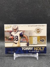 945@ 2002 Pacific Atomic - Authentic Game-Worn Jersey Torry Holt #80 Patch /100