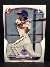 Emaarion Boyd 2023 Bowman Prospects #BP-128 - 1st Bowman - Philadelphia Phillies