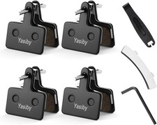 4 Pairs MTB Disc Brake Pads Resin Semi-Metallic Quiet W/ Install Kit E-Bike US