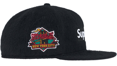 Supreme Brushed Wool Logo New Era® 7 1/2 Supreme Brushed Wool Box Logo New Era Hat Cap Size 7 5/8 Black
