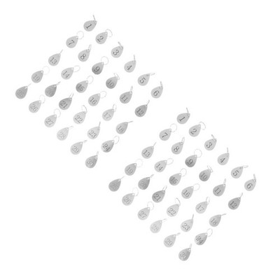 2 PCS Schlüsselanhänger Mit Zahlen Aus Metall Schlüssel-ID-Bezeichner-Marker