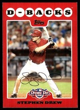 Stephen Drew 2008 Topps Opening Day #8 Diamondbacks MLB READ FREE SHIPPING