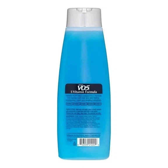 2 упаковки VO5 мужчин 3-в-1 океан всплеск шампунь кондиционер тела мыть с 5 витаминов - Изображение 4 из 4