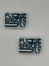 NFL Philadelphia Eagles Football Team For Crocs Shoe Charms Jibbitz - 2pieces