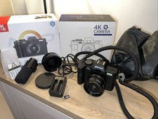 NBD 4K Digital Camera 48MP 16x Zoom Vlogging Camera 2 Batteries, Microphone
