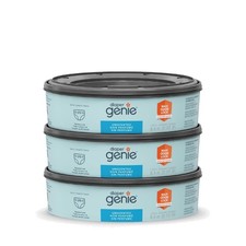 3-Pack Unscented Diaper Genie Refills - Holds 810 Newborn Diapers Easily