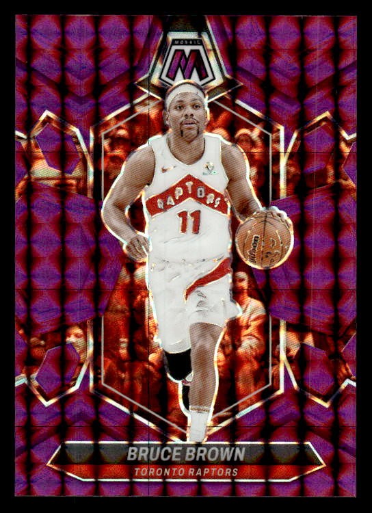 Bruce Brown 2023-24 Panini Mosaic Purple #/99 #185 Toronto Raptors ESE