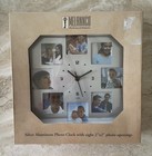 Melannco NWT Silver Aluminum Photo Clock — photo 3