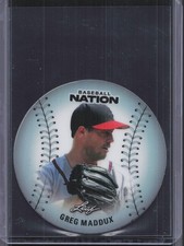 2026 Leaf Baseball Nation #BDB-14 Greg Maddux Baseball Die-Cut #/75