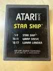 Star Ship Atari 2600 ‘yellow’ Text Variant Game Cartridge - Tested & Cleaned