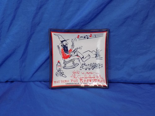 The Bean Pot Restaurant Hillbilly Trinket Tray Crossville, Tennessee Souvenir - Picture 2 of 3