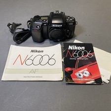 Nikon N6006 35mm SLR Film Camera Body Only Tested W/ Manuals