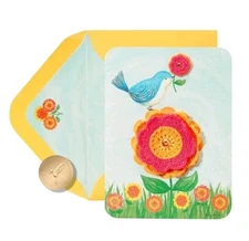 Papyrus Crocheted Happy Birthday Card By Bella Pilar 