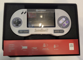 Hyperkin SupaBoy S Portable Pocket Console SNES w/  Box (BROKEN FOR PARTS)