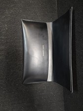 Saint Laurent Black Leather Eye Glass Case Pouch Holder ONLY