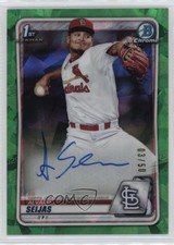 2020 Bowman Chrome Sapphire Edition Prospect Green 3/50 Alvaro Seijas Auto c2a