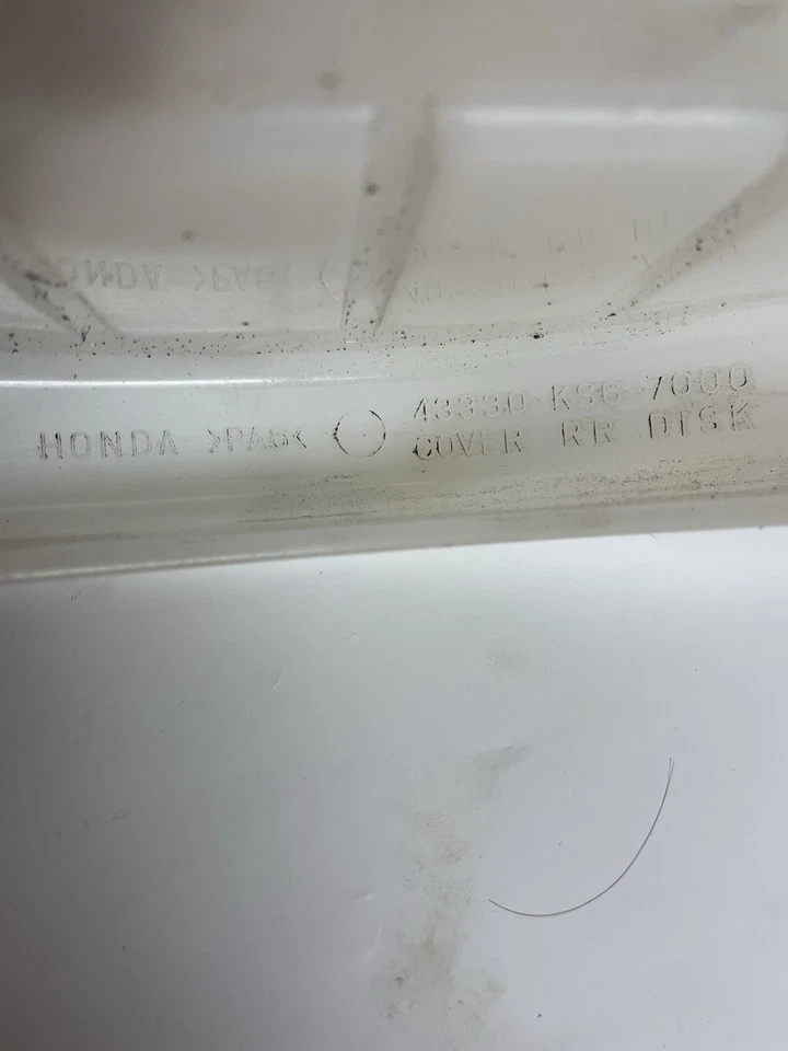 Cubierta de disco de rotor trasero CR250R 125R 1987-2001 Honda OEM CR500R XR650R ver montaje Foto 3 de 3