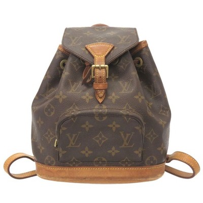 AUTHENTIC LOUIS VUITTON M51137 Monogram Mini Montsouris Backpack Daypack 0120