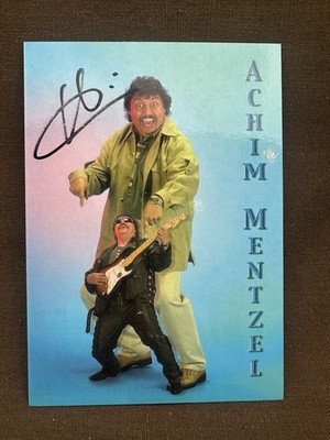 Autogrammkarte - '' ACHIM MENTZEL '' - neue Karte /Original HANDSIGNIERT