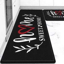 Kitchen Mat for Floor, 2PCS Cushioned Anti-Fatigue Kitchen Rugs, Waterproof N...