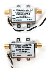 Lot of 2 Mini-Circuits ZX76-31-PP-S 31dB Digital Step Attenuator DC-2400MHz