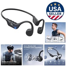 Lightweight Waterproof Bone Conduction Sports Earphones with 10-Hour Battery